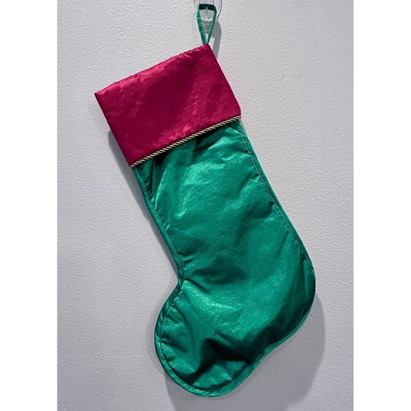 Christmas Stocking Red/green 3D Santa Claus presents,toys,instruments - Picture 4 of 11